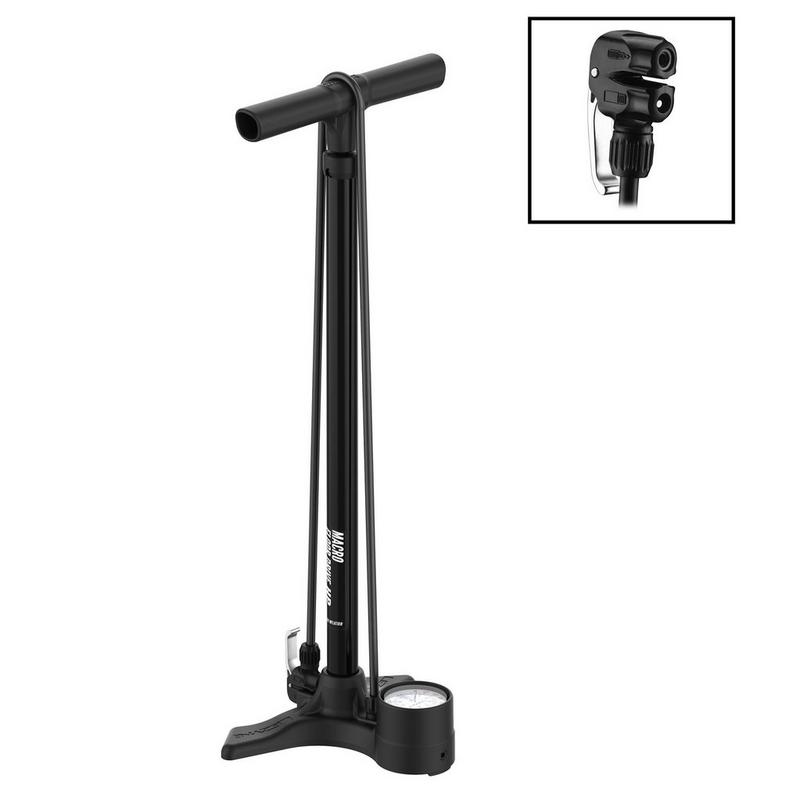 Lezyne Pompe &agrave; pied Macro Floor Drive &agrave; t&ecirc;te double valve