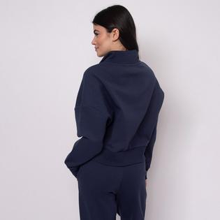 Oak & Ivy Chandail &agrave; demi-glissi&egrave;re en tricot de coton doux Seanni pour femmes