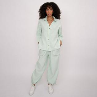 Oak & Ivy Women's Georgia Stripe Gauze Shirt