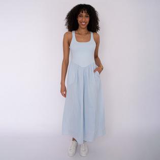 Oak & Ivy Women's Jersey Voile Drop Waist Dress