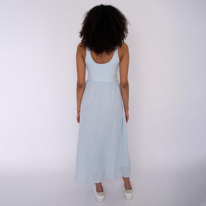 Oak & Ivy Robe &agrave; taille basse en voile de jersey pour femmes