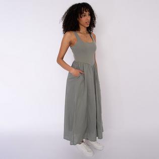 Oak & Ivy Robe &agrave; taille basse en voile de jersey pour femmes