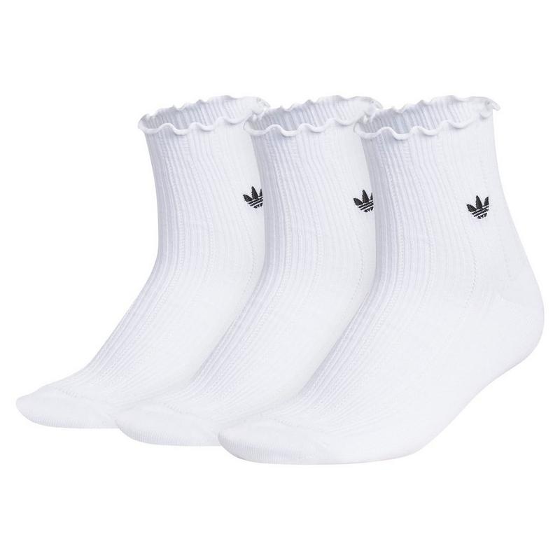 adidas Originals Unisex Ruffle Quarter Sock (3 Pack)