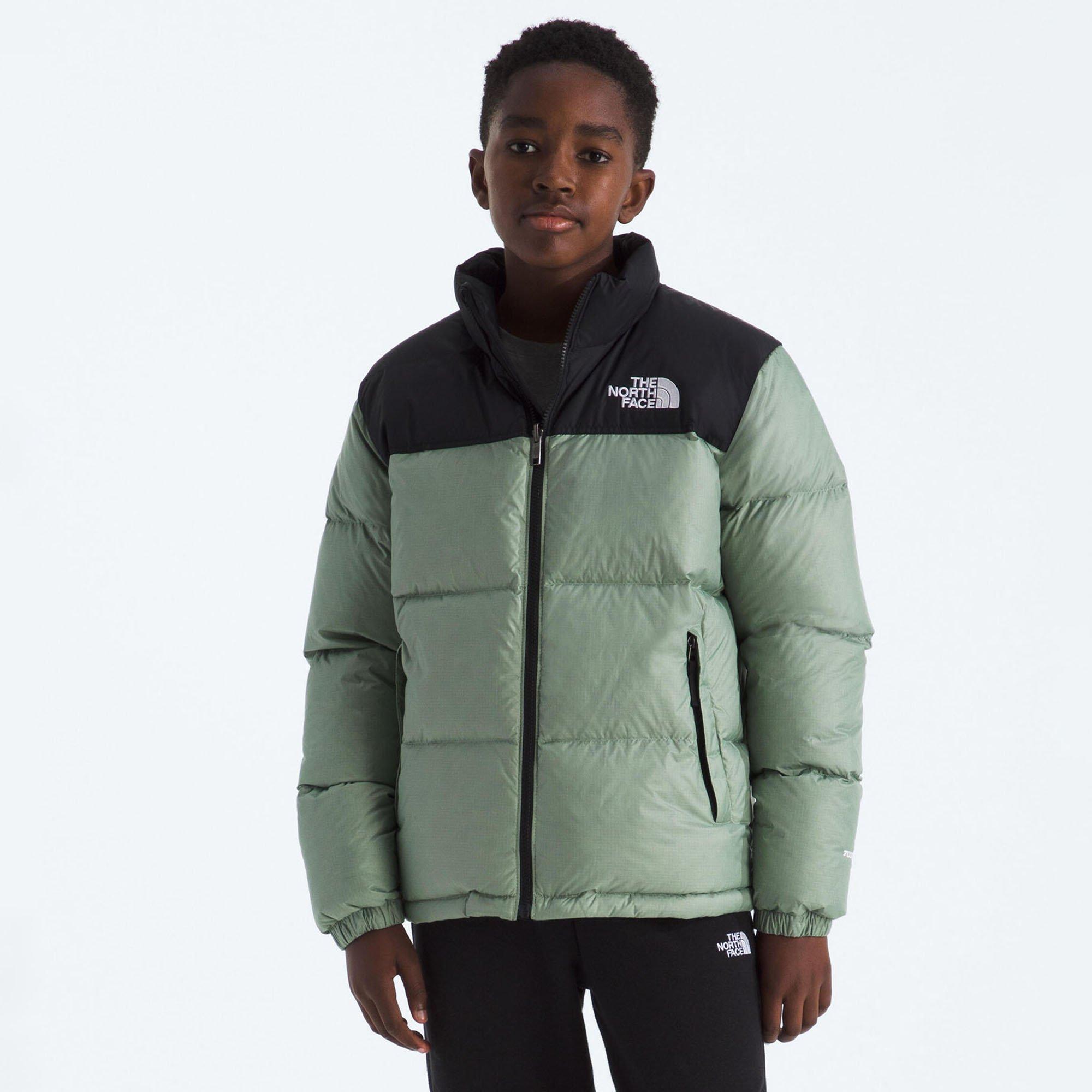 The North Face | Boy's Junior's 1996 Retro Nuptse Jacket, Green, Size Large
