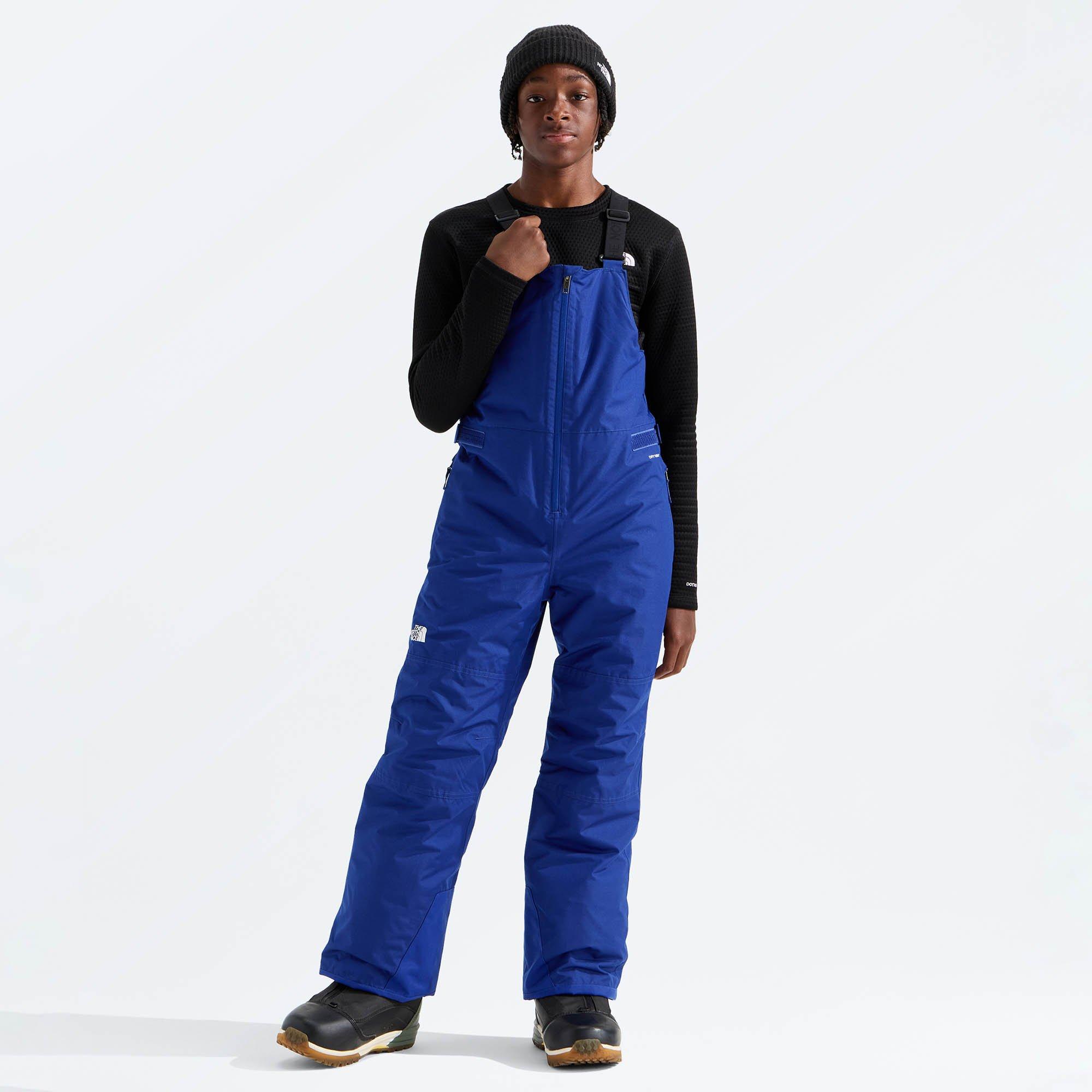 The North Face | Boy's Junior's Freedom Insulated Bib Pants, Blue, Size Medium