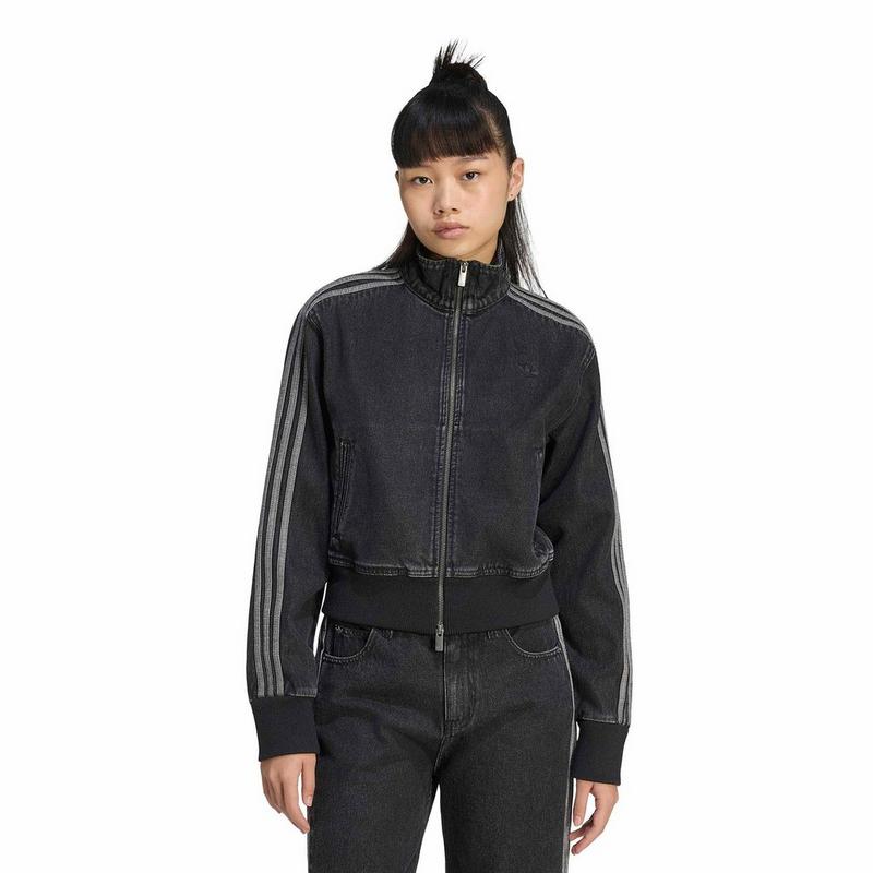 adidas Originals Veste de surv&ecirc;tement Adicolor Denim Firebird pour femmes