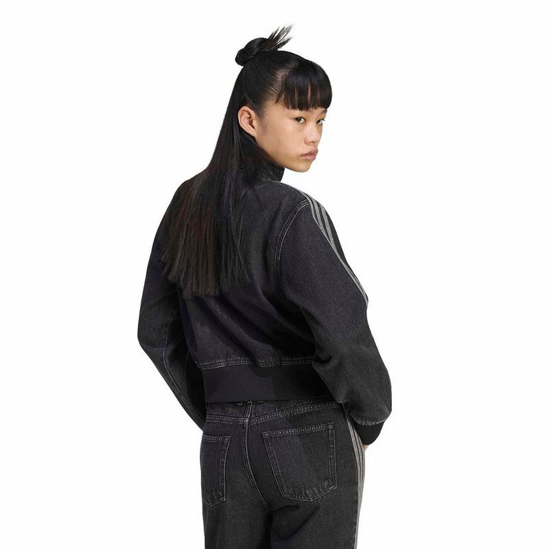 adidas Originals Veste de surv&ecirc;tement Adicolor Denim Firebird pour femmes