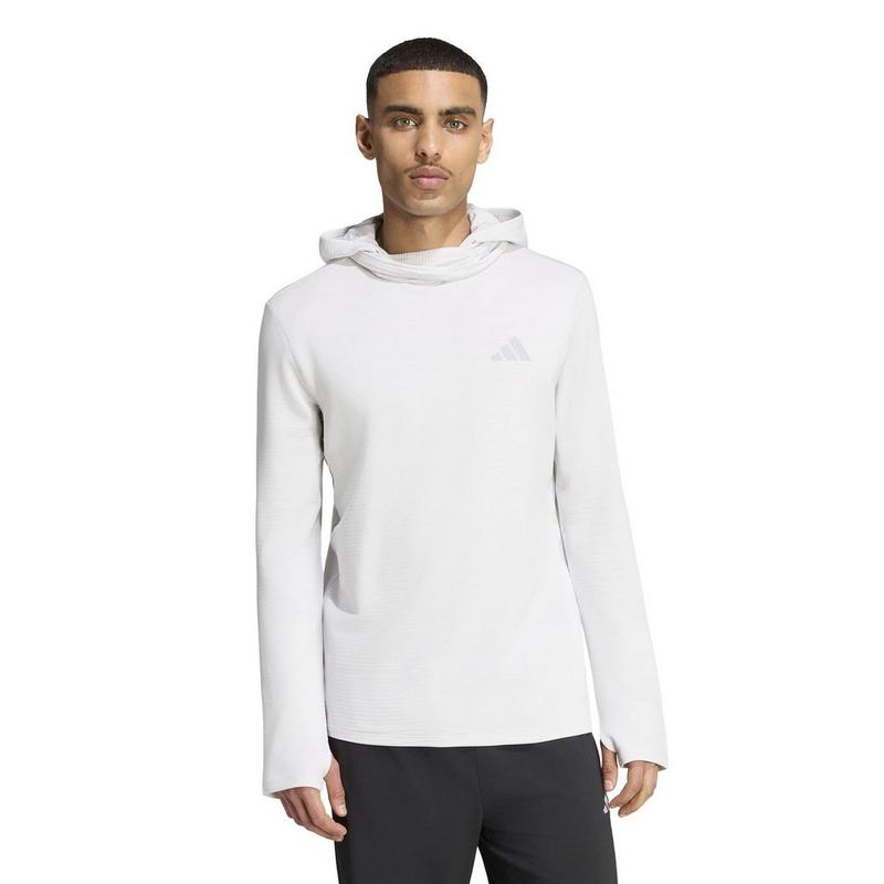 adidas Men's adi365 Running Essentials Winterized Long Sleeve Hooded Top