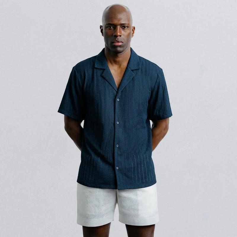 Champlain Chemise &agrave; col camp Poolside pour hommes