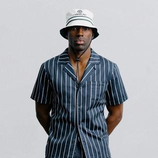 Champlain Men's Striped Camp Collar Shirt