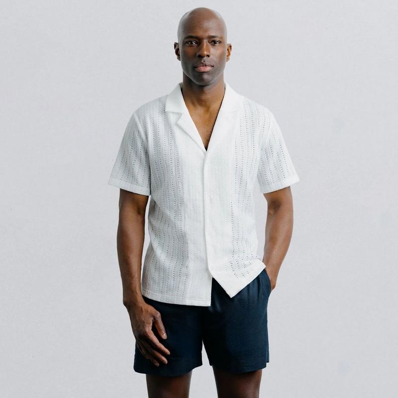 Champlain Chemise &agrave; col camp Poolside pour hommes