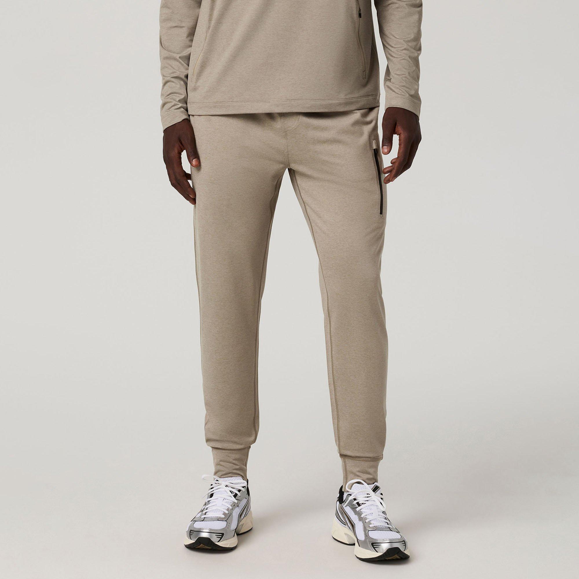 Vuori | Men's Sunday Performance Joggers Pants, Biscotti Heather, Size Medium