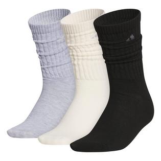 adidas Women's Athletic Scrunch Crew Sock (3 Pack)