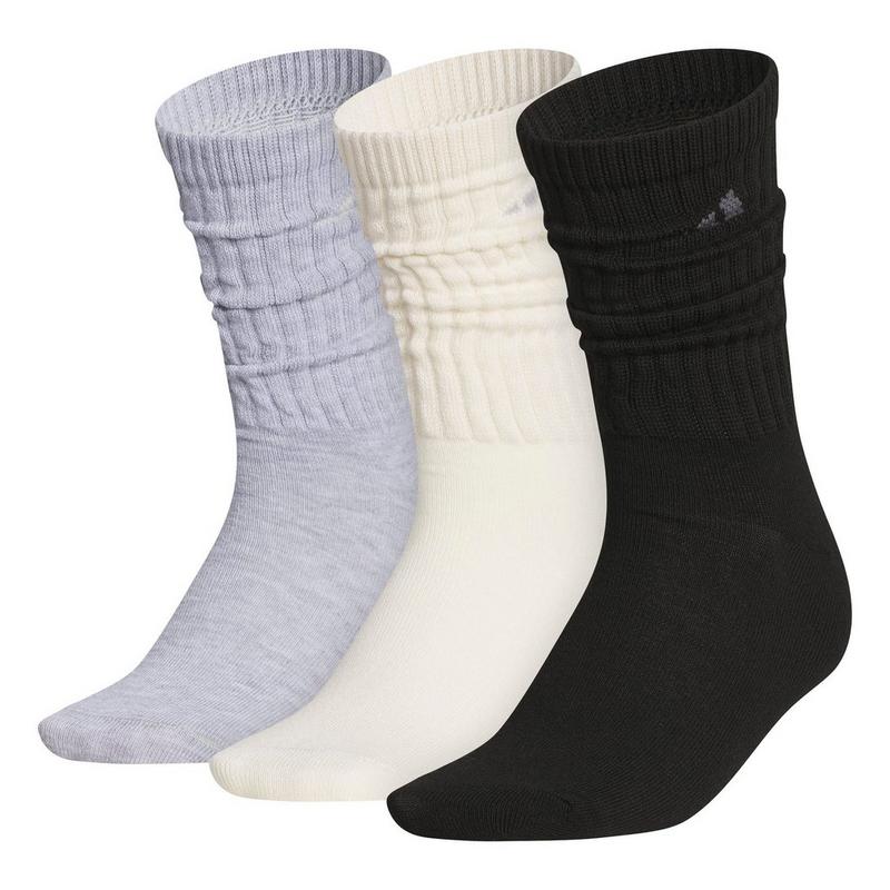 adidas Women's Athletic Scrunch Crew Sock (3 Pack)