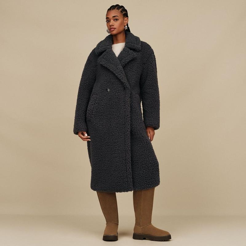 UGG Women's Gertrude II Long Teddy Coat