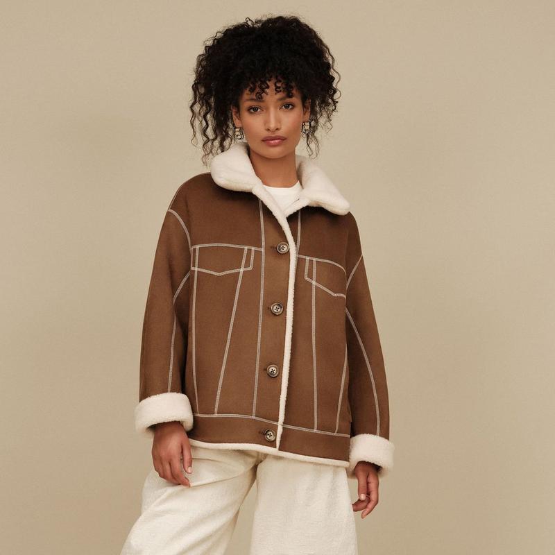 UGG Women's Frankie Reversible Trucker Jacket