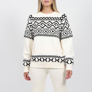 Brunette The Label Chandail en tricot Fair Isle pour femmes