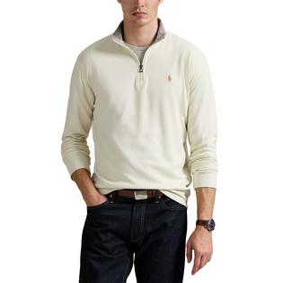 Polo Ralph Lauren Men's Luxury Jersey Quarter-Zip Pullover Top