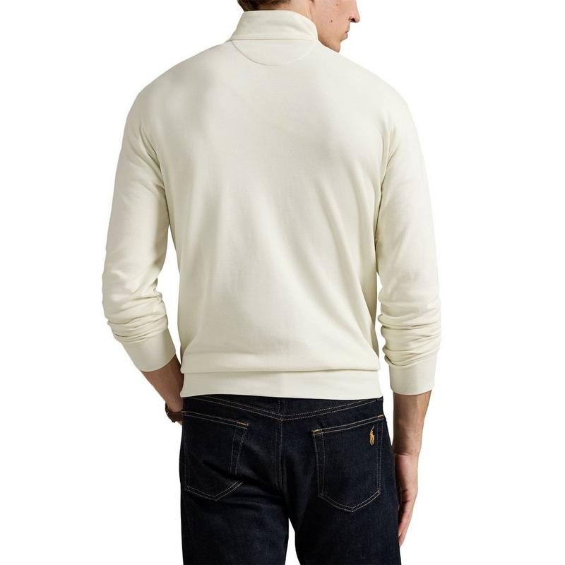 Polo Ralph Lauren Haut &agrave; col montant &agrave; glissi&egrave;re en jersey de luxe pour hommes
