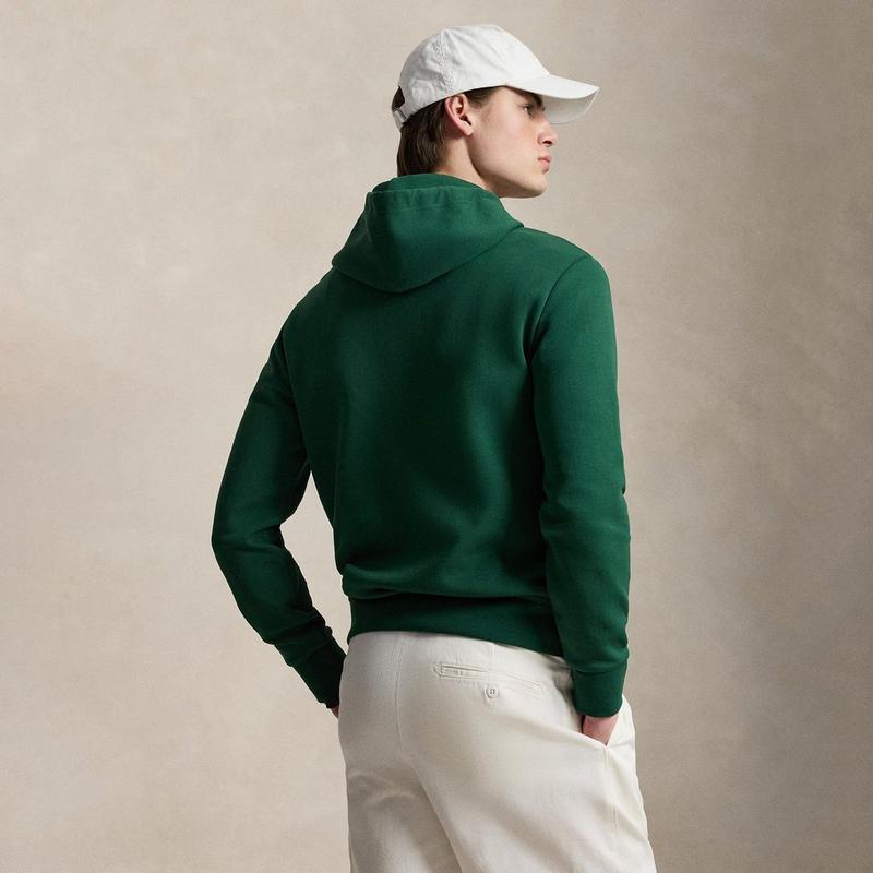 Polo Ralph Lauren Chandail &agrave; capuchon en double tricot pour hommes
