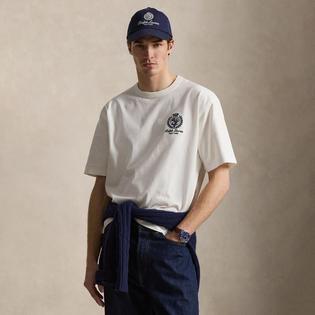Polo Ralph Lauren T-shirt graphique en jersey &agrave; coupe d&eacute;contract&eacute;e pour hommes