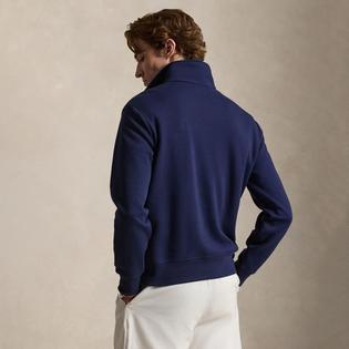 Polo Ralph Lauren Chandail &agrave; glissi&egrave;re 1/4 en double tricot pour hommes