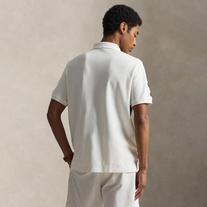 Polo Ralph Lauren Polo en maille Big Pony &agrave; coupe ajust&eacute;e pour hommes