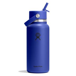 Hydro Flask Bouteille isol&eacute;e &agrave; large goulot avec bouchon &agrave; paille flexible (32 oz)