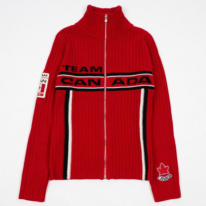 Sports Club Atelier Chandail ajust&eacute; en tricot et &agrave; glissi&egrave;re Chalet pour femmes