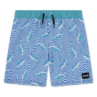 Hurley Junior Boys' [8-16] Dizzy Shark Swim Trunk