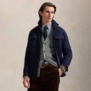 Polo Ralph Lauren Men's Quilted Double-Knit Jersey Shirt Jacket