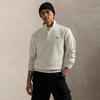 Men s Double-Knit Mock Neck Pullover Sweatshirt