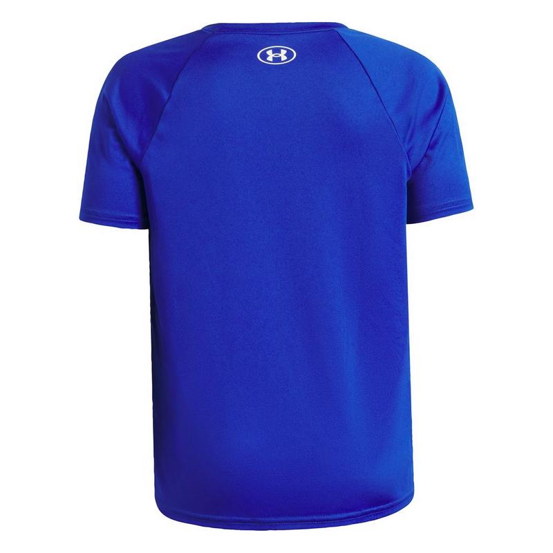 Under Armour Haut &agrave; manches courtes UA Tech Hybrid Print pour gar&ccedil;ons juniors [8-16]