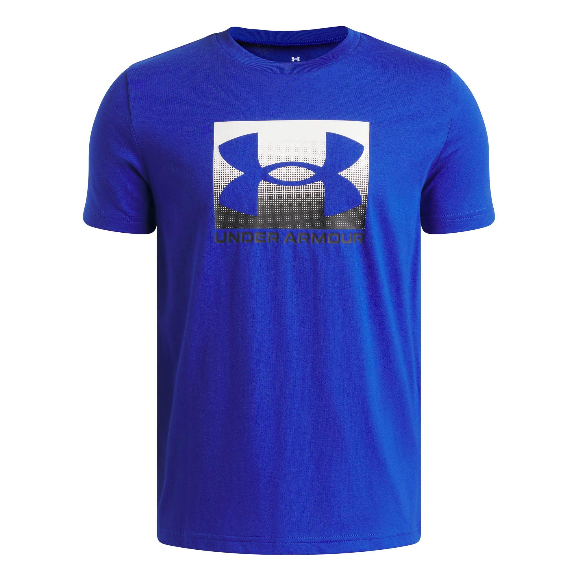 Under Armour | Junior's Boy's Boxed Sports Short Sleeve T-Shirt, Blue, Size XL