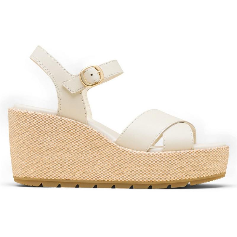 Sorel Sandale compens&eacute;e &agrave; sangle de cheville Sunpeak pour femmes