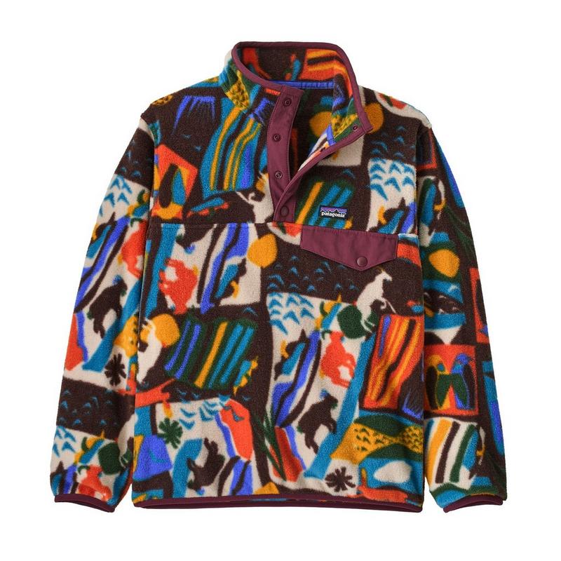 Patagonia Juniors' [7-16] Lightweight Synchilla® Snap-T® Fleece Pullover Top