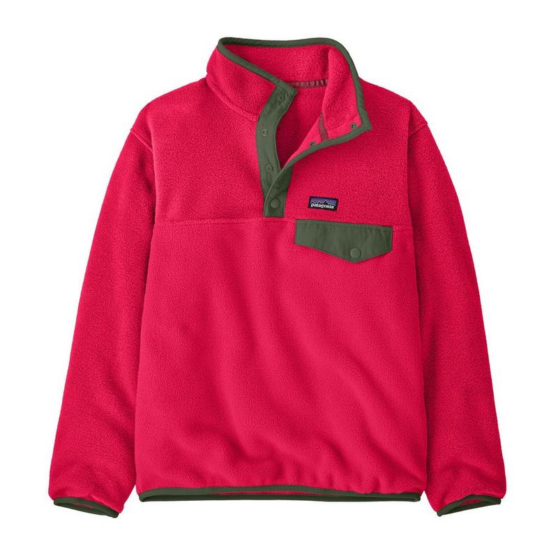 Patagonia Juniors' [7-16] Lightweight Synchilla® Snap-T® Fleece Pullover Top