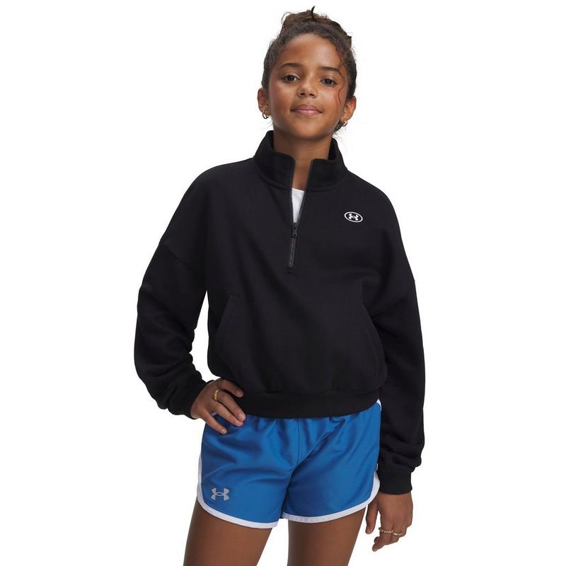Under Armour Chandail en molleton &agrave; demi-glissi&egrave;re Rival pour filles juniors [7-16]