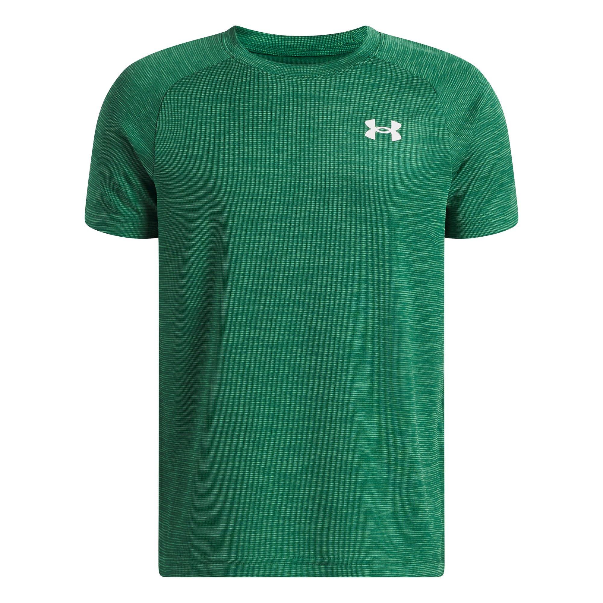 Under Armour | Junior's Boy's UA Tech Textured Short Sleeve Top, Green, Size XL