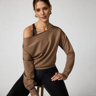 MPG Women's Cozy Fleece Flashdance Sweatshirt