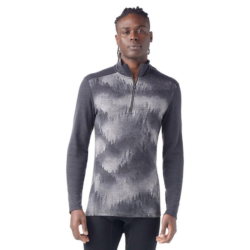 Smartwool Haut de base thermique &agrave; glissi&egrave;re 1/4 en m&eacute;rinos Classic pour hommes