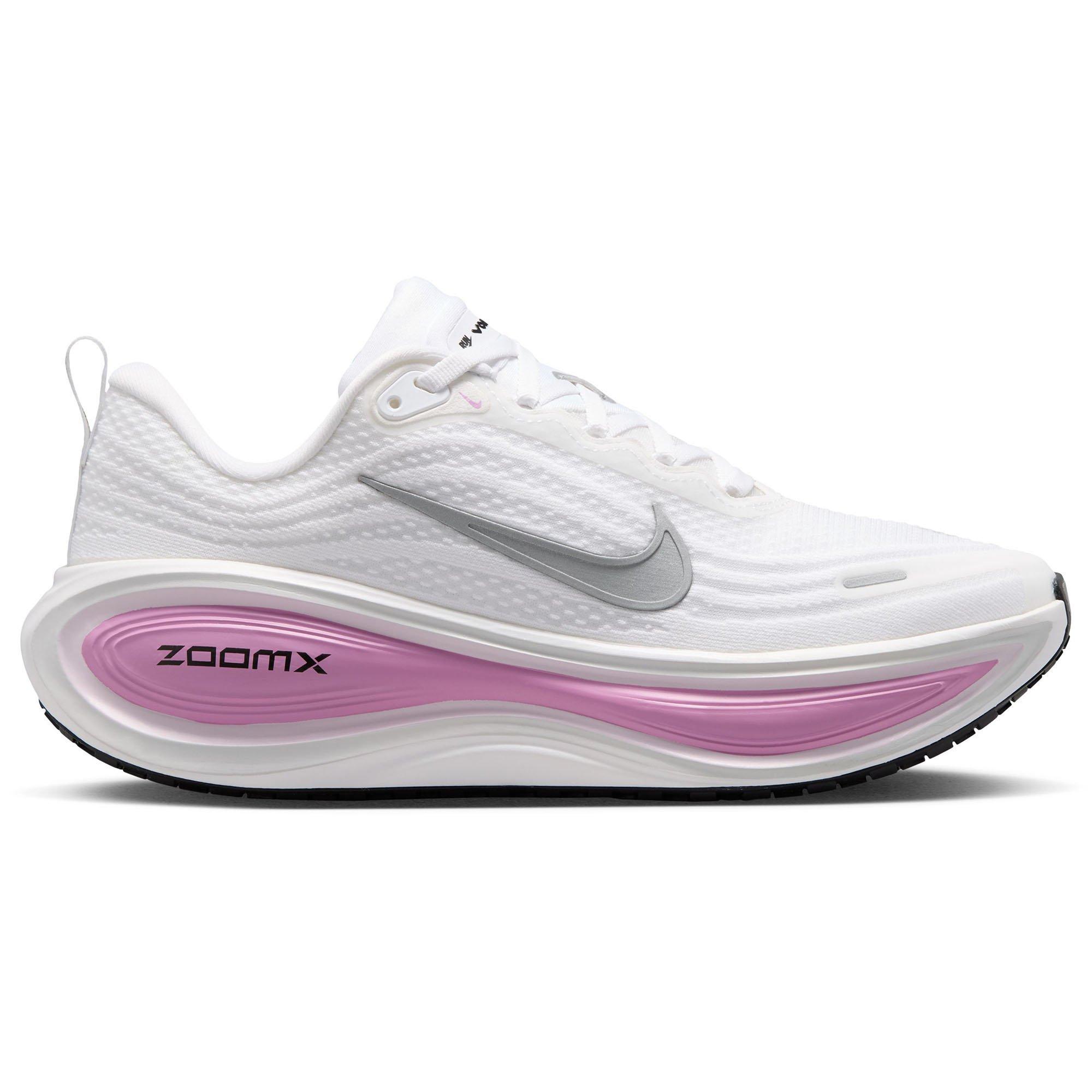 Nike | Women's Vomero Plus Running Shoes, White Metallic Silver Bleached Lilac, Size 7