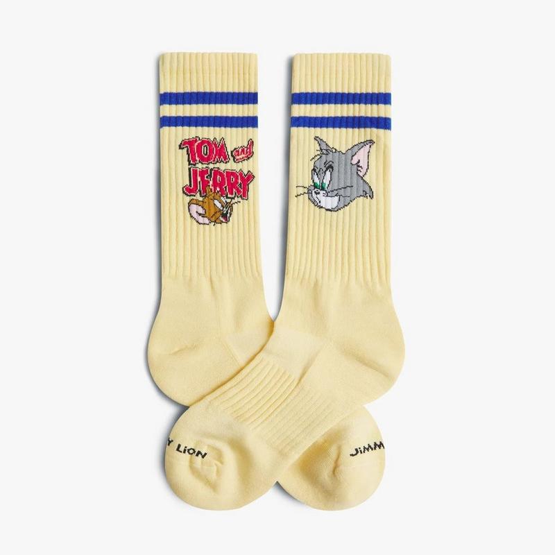Jimmy Lion Chaussettes Tom and Jerry Heads Athletic unisexes