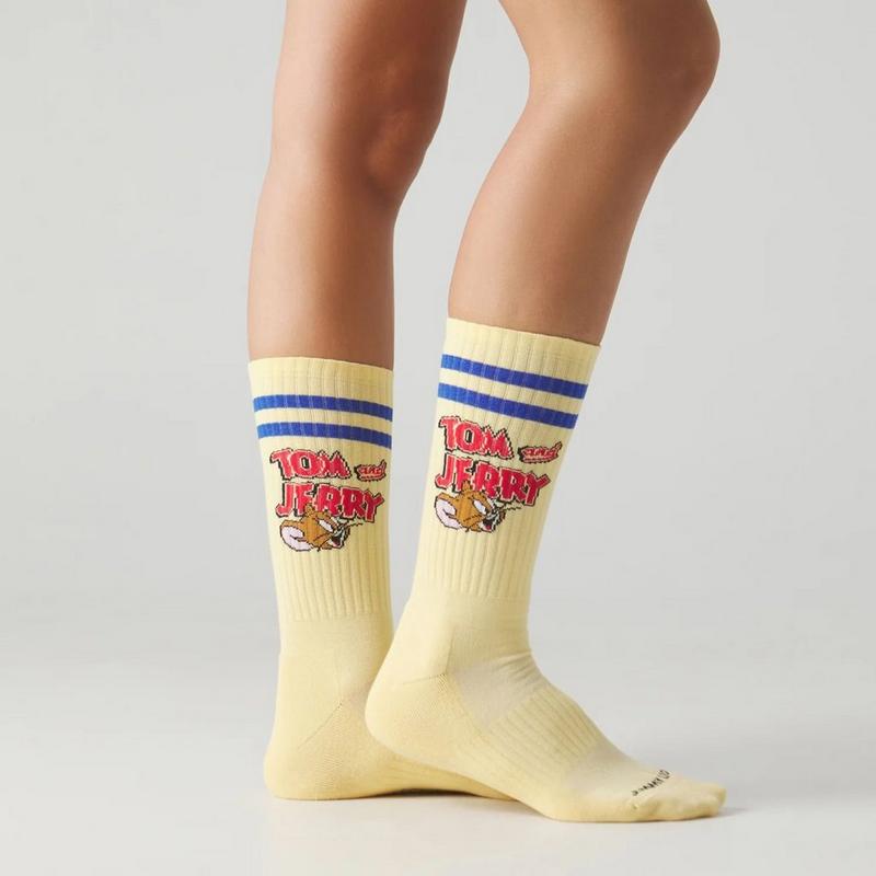 Jimmy Lion Chaussettes Tom and Jerry Heads Athletic unisexes
