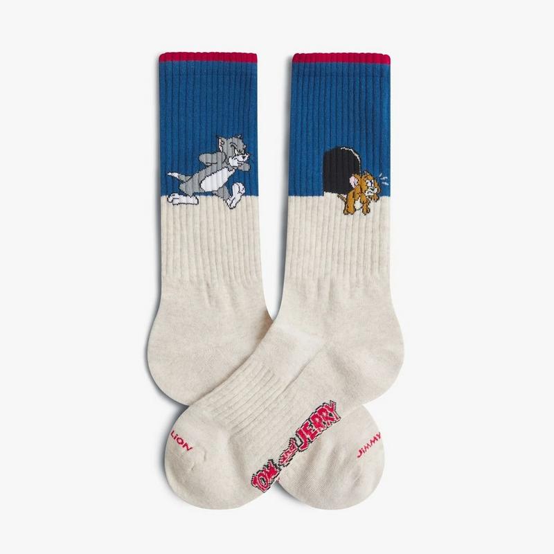 Jimmy Lion Chaussette athl&eacute;tiques Tom and Jerry Mouse Door unisexe