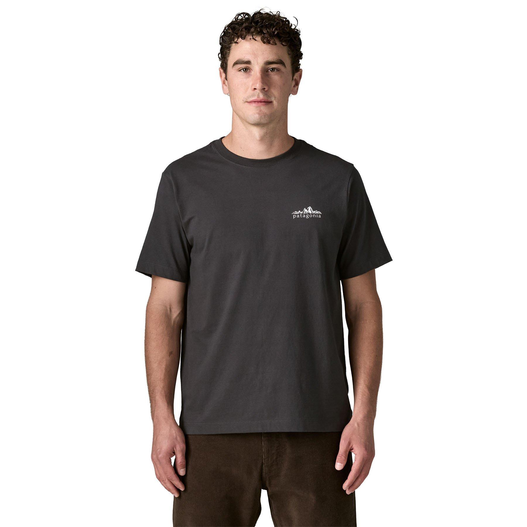 Patagonia | Men's Fitz Roy Foothills T-Shirt, Ink Black, Size Medium