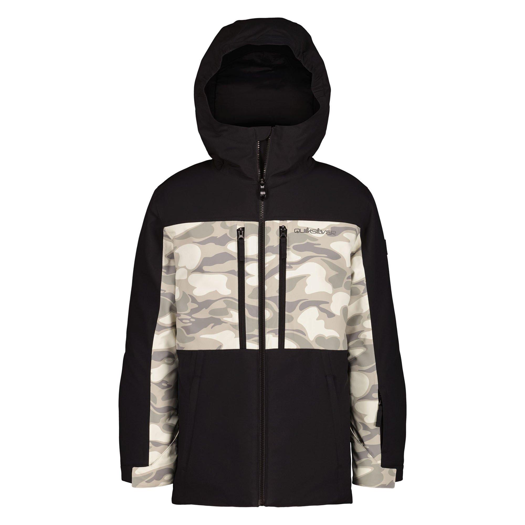 Quiksilver | Junior's Boy's Double Snow Jacket, Black, Size Large