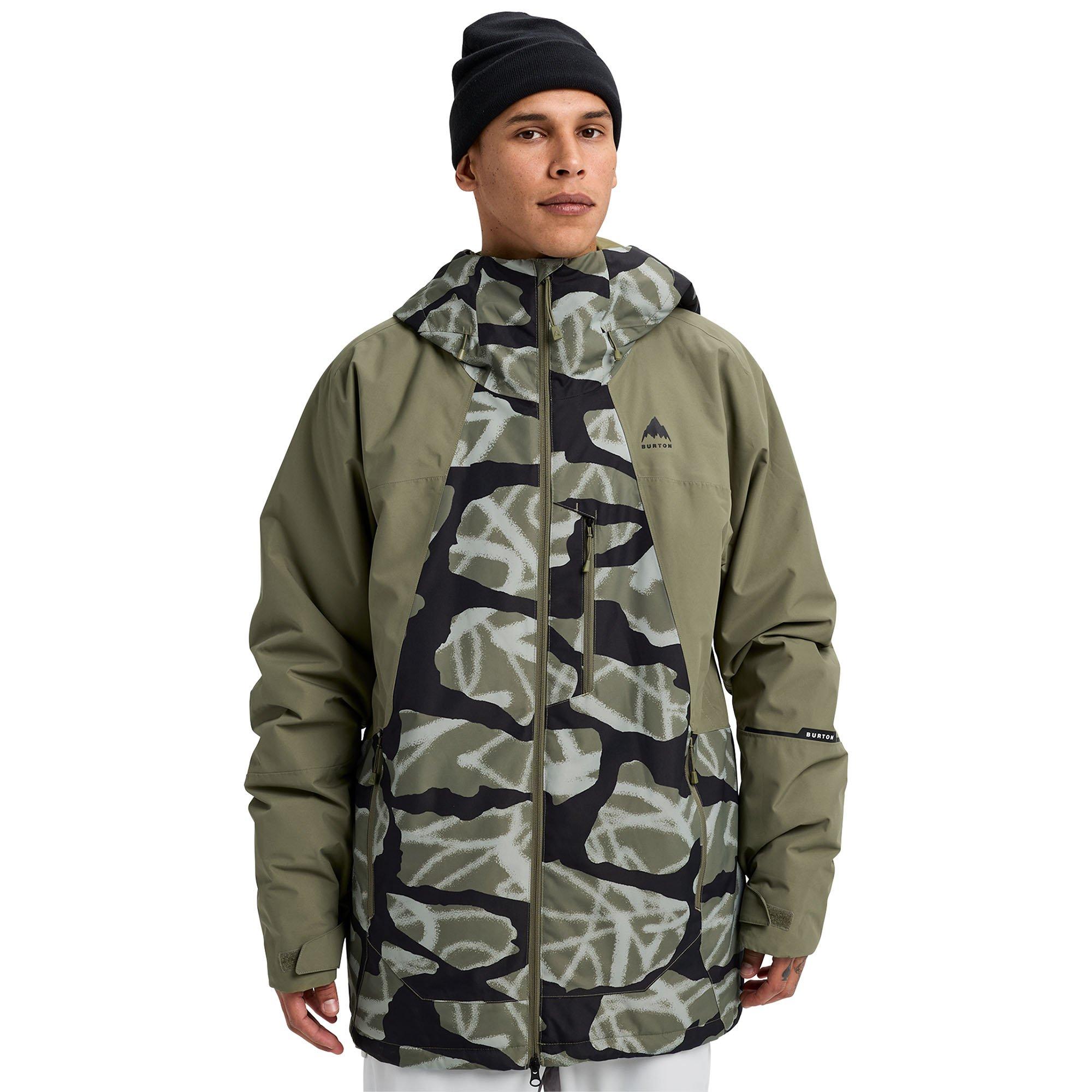 Burton | Men's Reserve 2L Insulated Jacket, Graffiti Camo/Forest Moss, Size Large