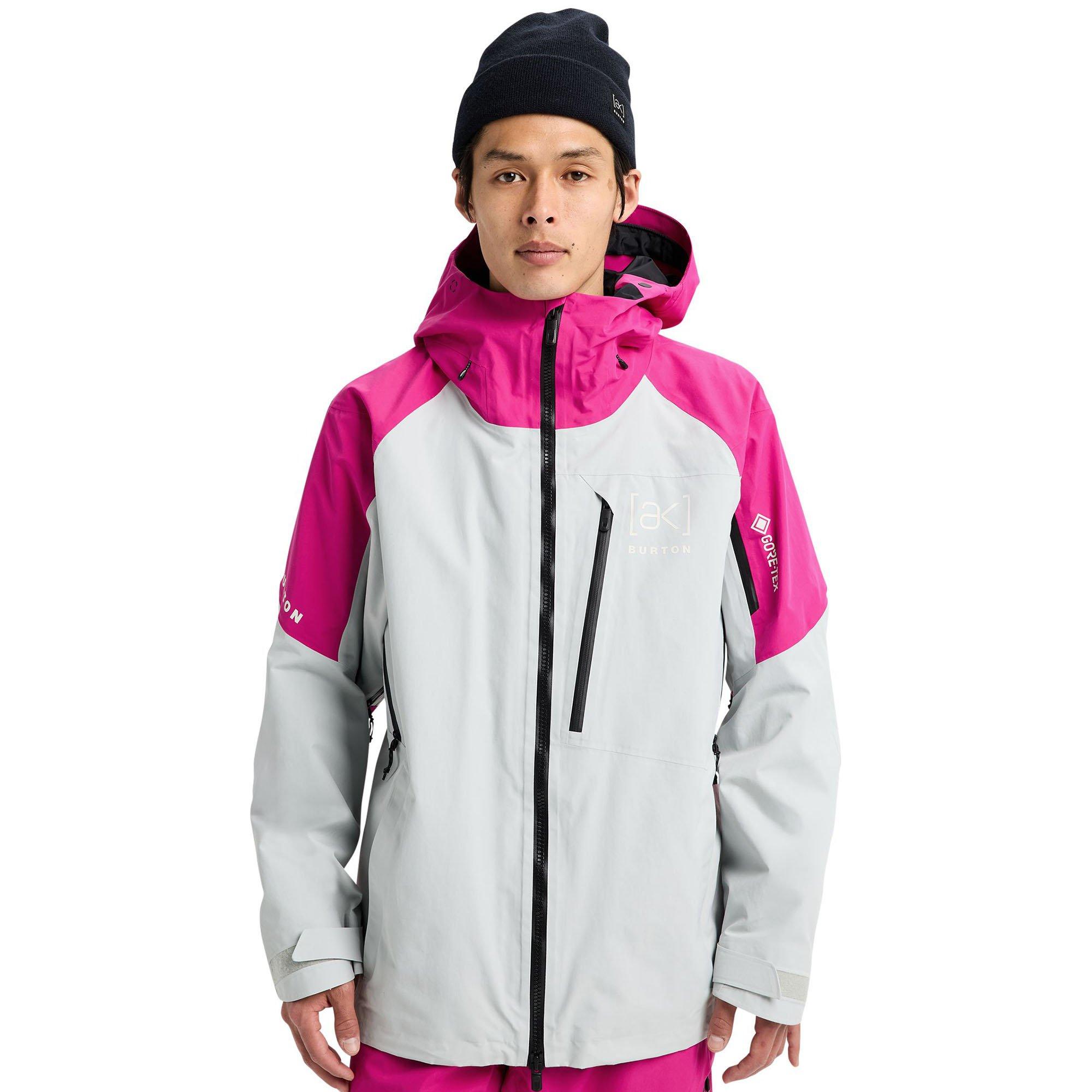 Burton [ak] | Men's Cyclic GORE‑TEX 2L Jacket, Very Berry/Grey Cloud, Size Large
