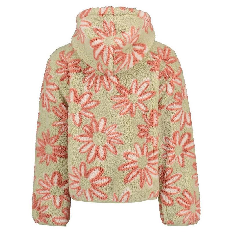 Billabong Chandail &agrave; capuchon en sherpa &agrave; demi-glissi&egrave;re Just In Time pour filles juniors [7-14]